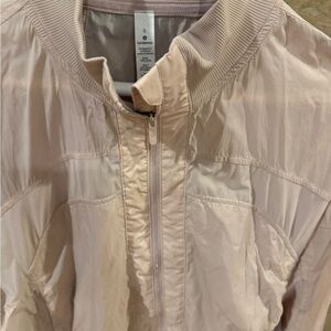 Lululemon Athletica Women's Light Pink Mauve Bomber Jacket, 6